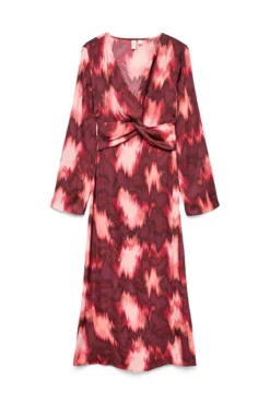 Vestido midi de manga comprida