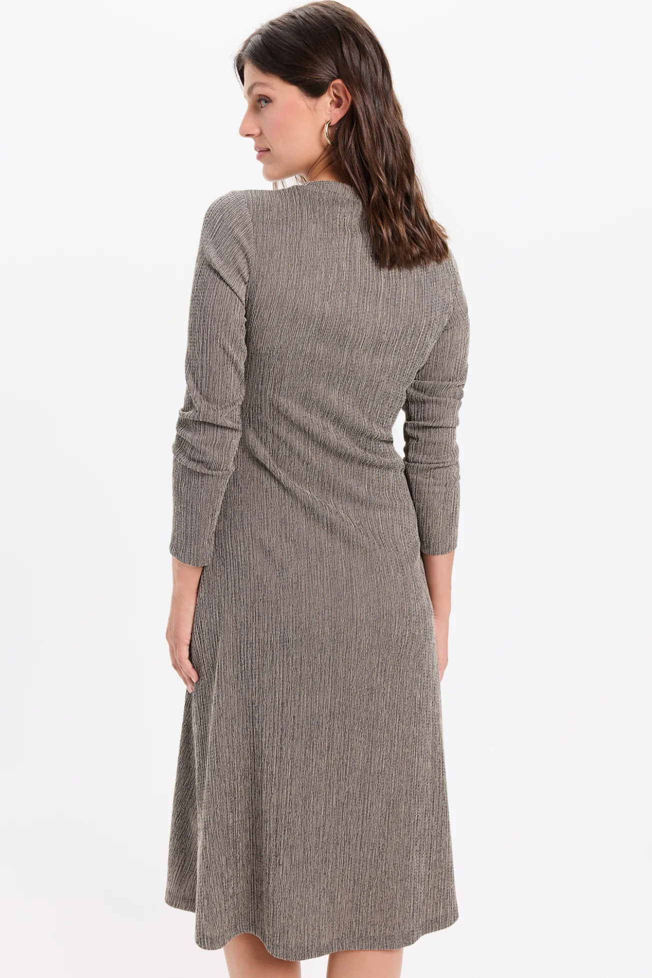 Vestido midi de tecido elástico