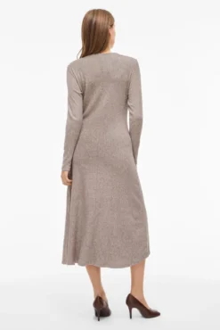 Vestido midi de viscose