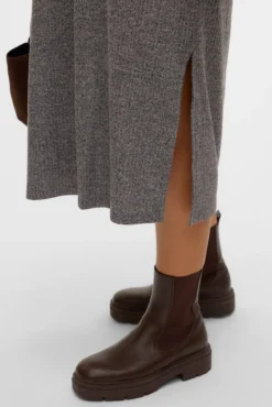 Vestido midi em malha Plus Size