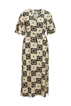 Vestido midi estampado