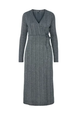 Vestido midi lurex