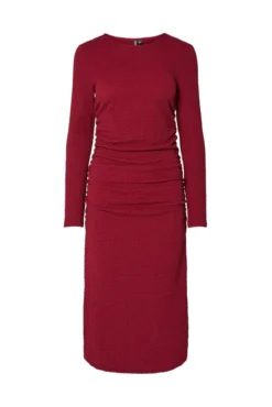 Vestido midi manga comprida