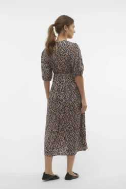Vestido midi manga 2/4 maternity