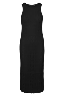Vestido midi rendilhado