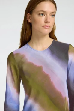 Vestido Midi Tie Dye confeccionado em viscose
