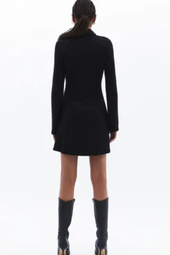 Vestido mini botões