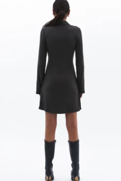 Vestido mini botões