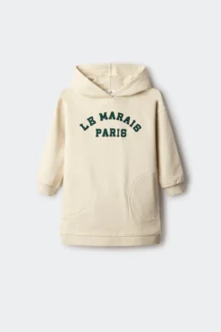 Vestido sweatshirt menina